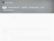 Tablet Screenshot of kevindewalt.com